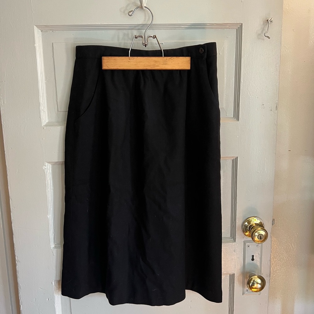 Vintage Wool Skirt with Lining